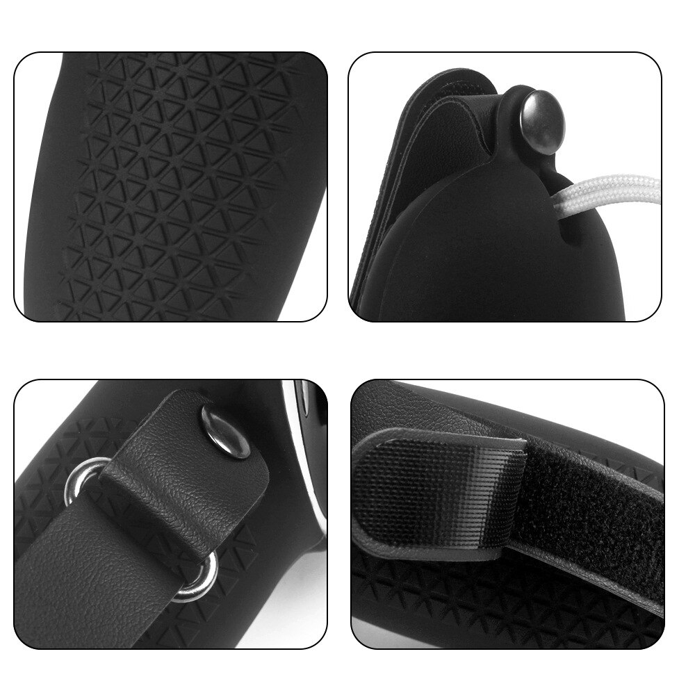 Touch Controller Grip Cover per Oculus Quest 2 Cover in Silicone impugnatura anti-lancio custodia protettiva con cinturino regolabile