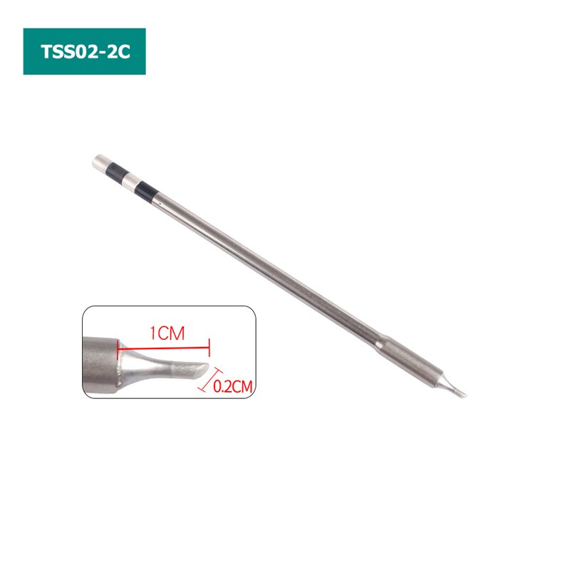 Original QUICK TS1200A Lead Free Solder Iron Tip Handle welding pen tools TSS02-SK TSS02-K TSS02-I TSS02-2C TSS02-3C: 2C