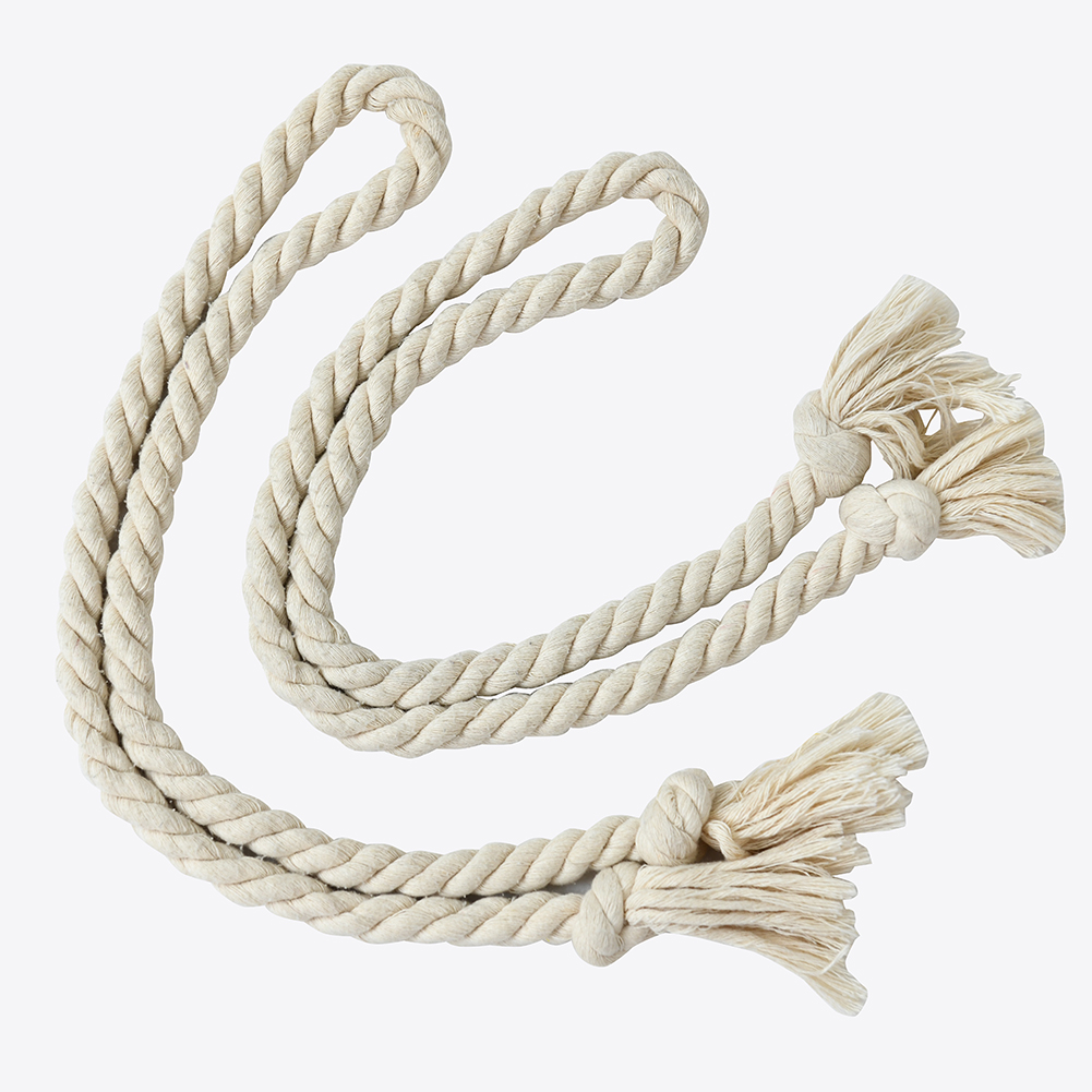 2 stk håndlaget hamp tau gardin gardiner tieback holdback holder linje tilbehør