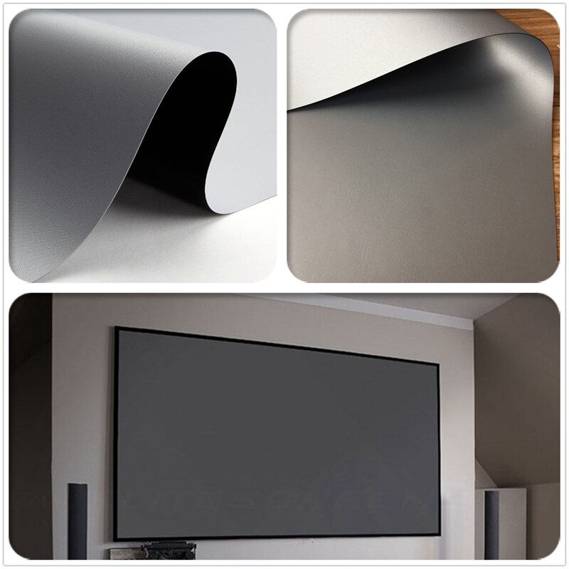 Einfacher projektorvorhang, 80 zoll, antilichtleinwand, tragbar, für zuhause, büro, outdoor , 3d hd-projektoren