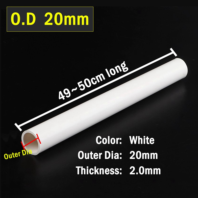 20~50mm White PVC Pipe Connector Direct Aquarium Tank Fittings Water Supply Adapter Irrigation System Garden Water Connectors: 20 White Pipe