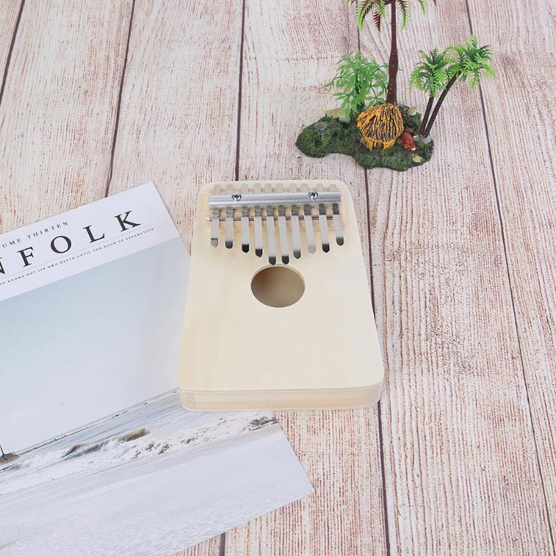 10-Key Thumb Piano DIY Kit Basswood Kalimba Set Musical Instrument for Beginner Children Handmade Set Musical Instrument