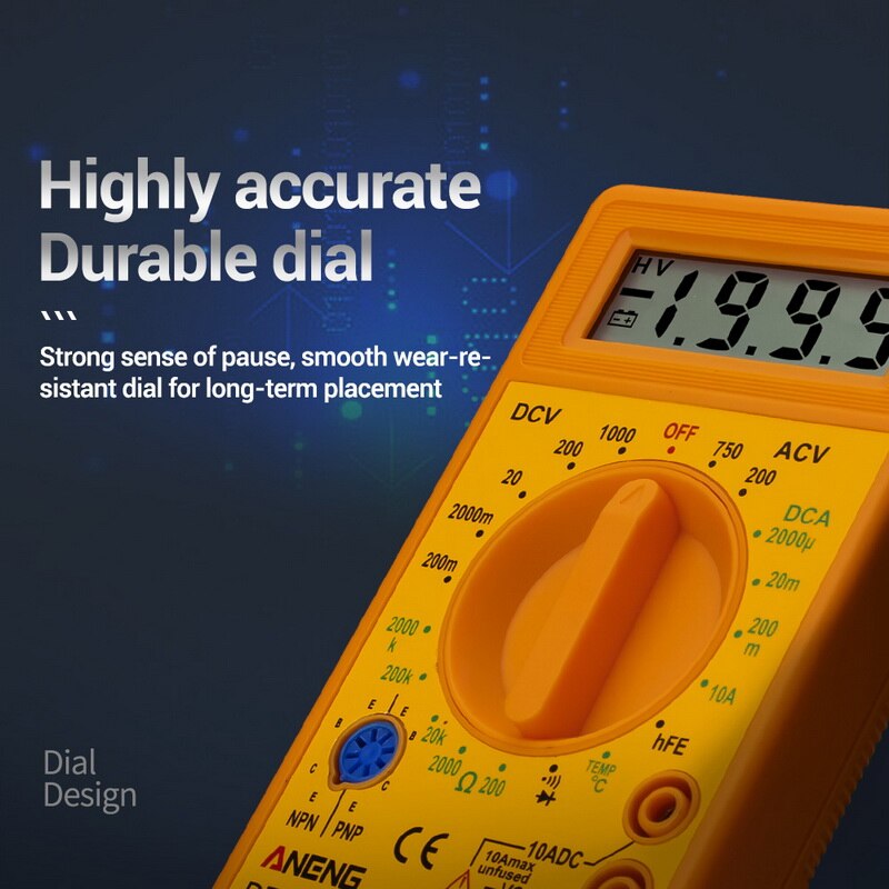 Urijk DT830B Dc/Ad Lcd Digitale Multimeter 750/1000V Voltmeter Amperemeter Ohm Tester Hoge Veiligheid Handheld Meter digitale Multimeter