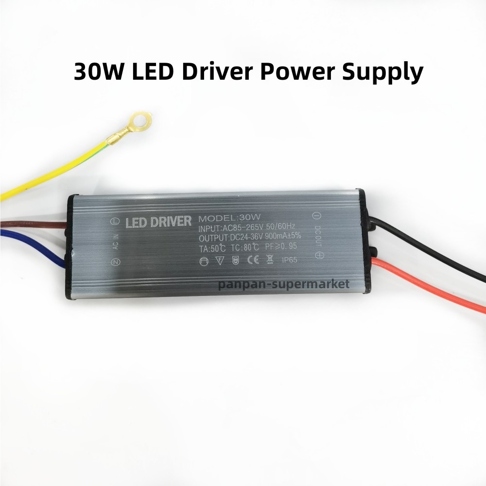 Led-driver 100w 50w 30w 20w 10w dc 25v 36v 1500ma 3000ma lystransformer  ac85-265v vandtæt strømforsyning projektør  ip65: Blå