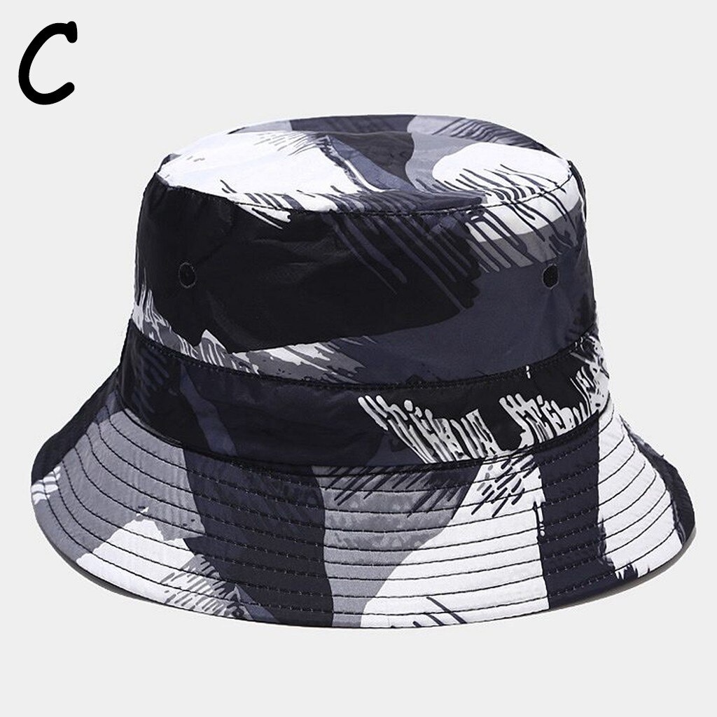 Moderne Unisex Print Emmer Hoed Wandelen Klimmen Hoed Twee Kanten Mannen Vrouwen Opvouwbare Animal Print Visser Hoed Emmer Cap # p30