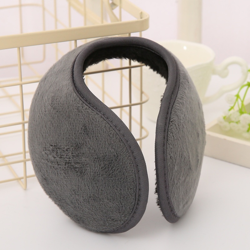 Soft Plush Earmuffs Winter Warm Unisex Thicken Ear Cover Protector Women Men Solid Color Ear Mask Warmer Outdoor Cycling Earflap: Clear