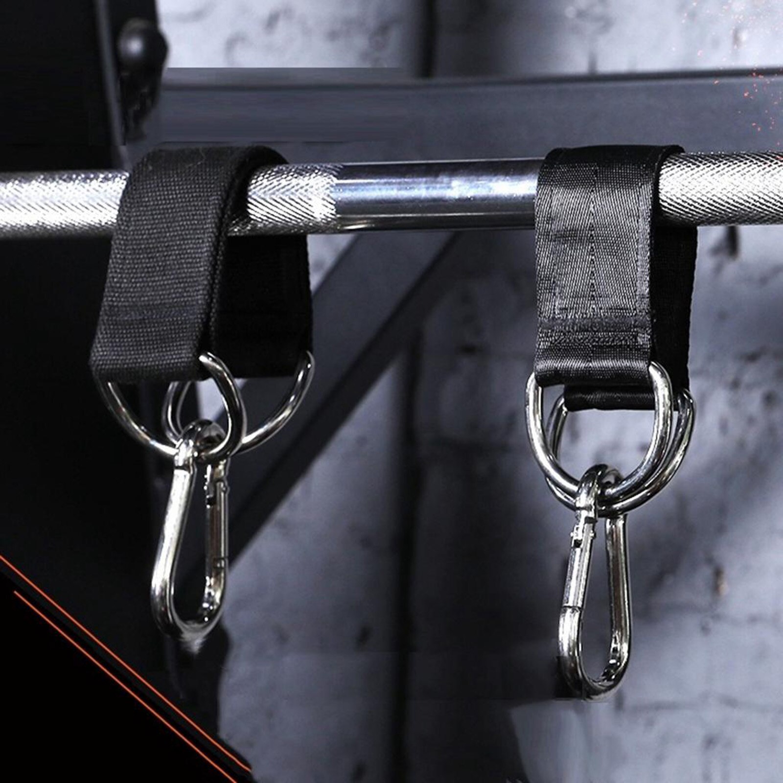 150kg Swing Hanging Straps Kit Gym Hanging Strap Webbing W/ D- Hooks