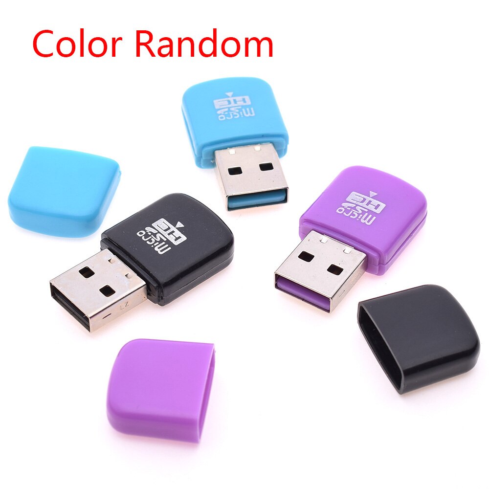 USB 2.0 Micro SD SDHC TF Flash Memory Card Reader Mini Adapter für Laptop: 2