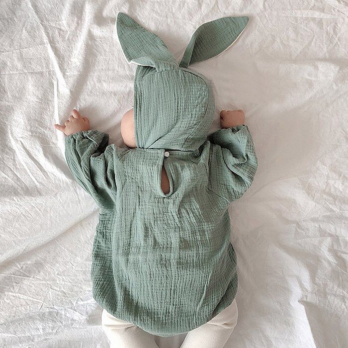 Recién nacido niños niñas Body + babero + sombrero 3 uds bebé otoño algodón manga larga mono bebé conjunto de trajes de ropa