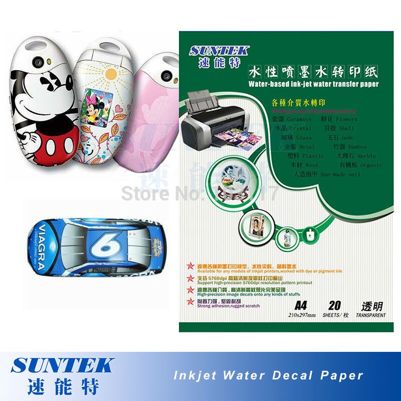 (20pcs/lot) Waterslide Decal Paper Water Transfer Printing Paper with A3 Size made in China