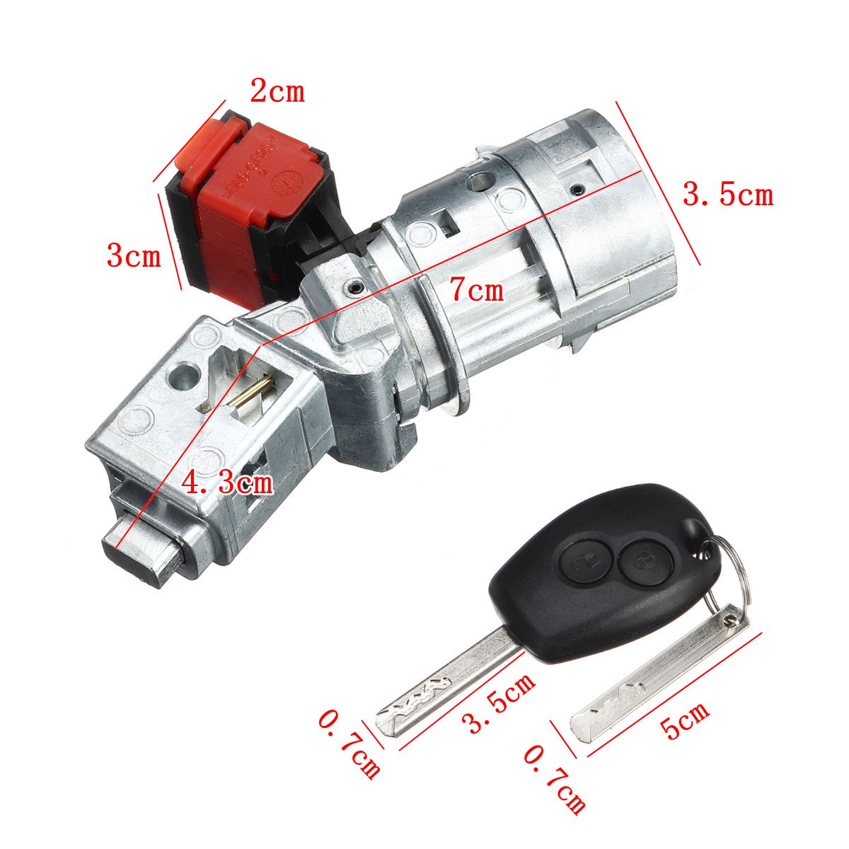 4 Pins Contactslot Vat Starter Schakelaar Met Sleutel Voor Renault Clio Vauxhall Fiat 7701208408 8200214168 N0502064 N0502060
