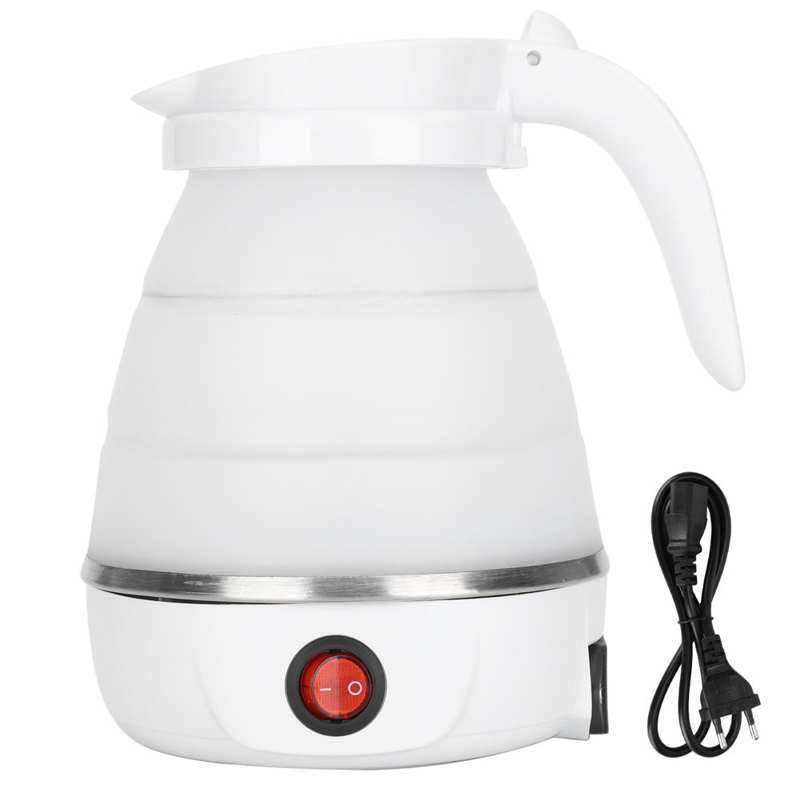Silicone Water Kettle Mini Folding Water Boiler Electric Kettles Portable Travel Coffee Milk Heated Tourist Teapot