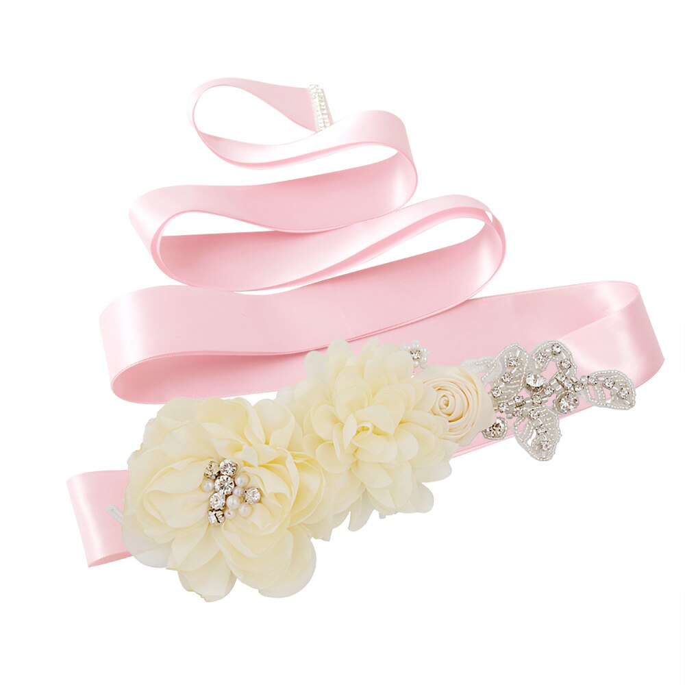 Trixy s260 flor cinto de noiva para vestido formal cinto rosa cinto de noiva para vestidos novo estilo cinto de casamento fantasia feminina cintos: pink