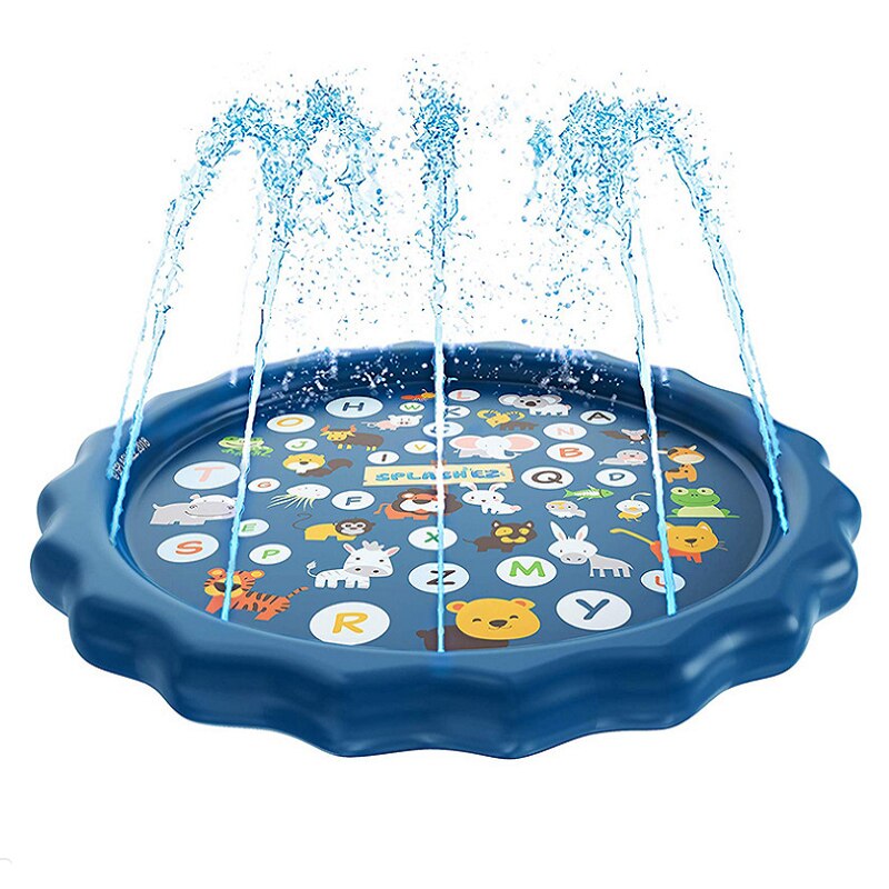 68-pollici rotonda pad acqua piscina gonfiabile giocattoli di estate acqua splash game pad prato all&#39;aperto spiaggia per bambini all&#39;aperto giocattoli: animal