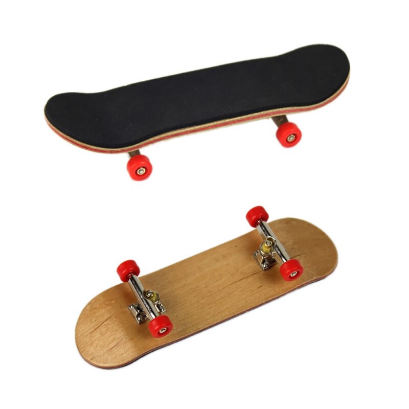 Diapasón de madera para niños y adultos, monopatín con caja, escritorio para el hogar, juego deportivo, , novedad de Arce, juguete para dedos, 1 Juego: 05