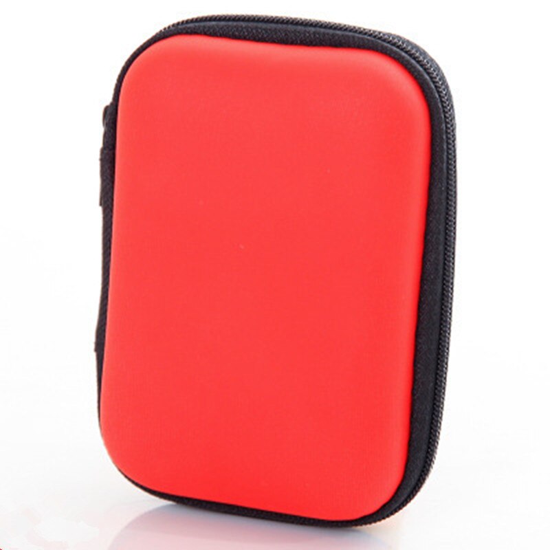 Portable Travel Phone Charger Accessories Bags for Phone Data Organizer Electronic SD Card USB Cable Earphone Bag Case: Red