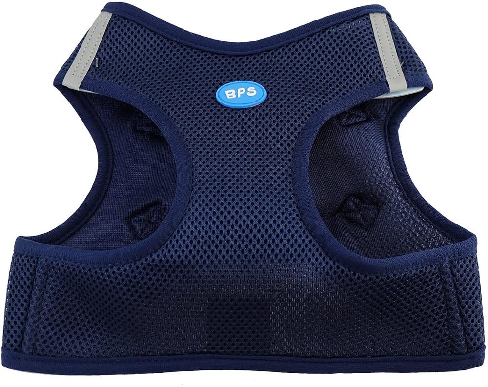 BPS Arnés para Perros Mascotas M-XL Callar para Perros Mascotas 3 Tamaños para Elegir para Perro pequeño Mediano y Grande: Azul Oscuro / XL