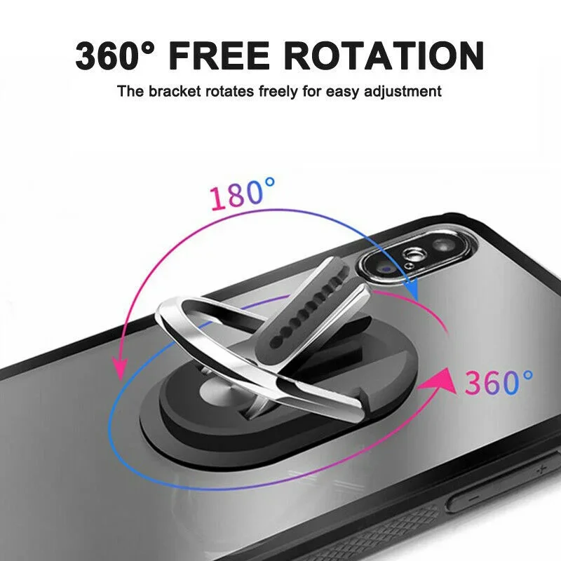 Suporte de anel de dedo para celular multifuncional, suporte giratório de 360 graus para telefone de carro, suporte portátil para saída de ar de carro