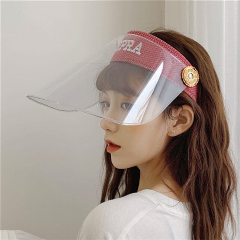 Cooking Cleaning Protective Face Shield Clear Visor Flip Up Transparent Mask Anti Elastic Band Full Face Cover