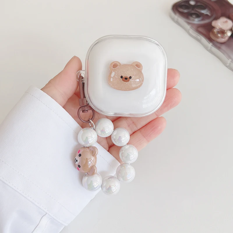 For Realme Buds Air 7 Case luxury Cover silicone Transparent Earphone Cover for Realme Buds Air 7 Pro case: 2XS / Khaki