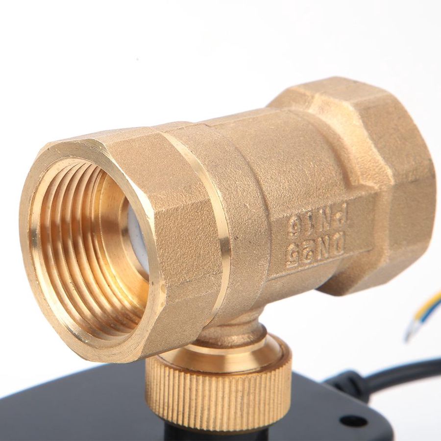 Electric Ball Valve DC12~24V G1in 2 Way Synchronous Motor Motorized Ball Valve