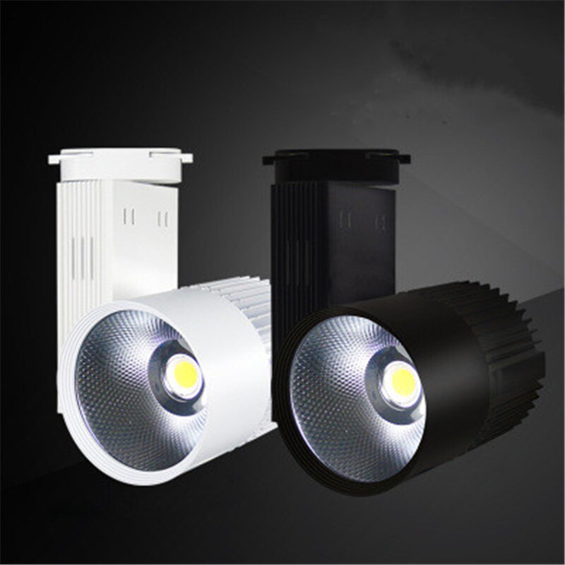 Zwart/wit LED COB Track Rail Light 15 W/20 W/30 W Verstelbare Spoor Verlichting lamp voor Kleding winkel tonen lichten