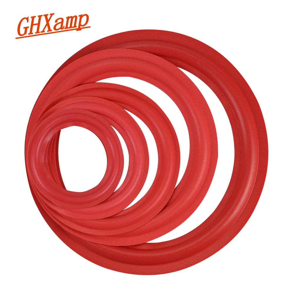 GHXAMP Red Foam Reparatie Surround Schorsing 4 "6.5" 8 "10" INCH Subwoofer Woofer Luidspreker Vervanging accessoires 2 stks