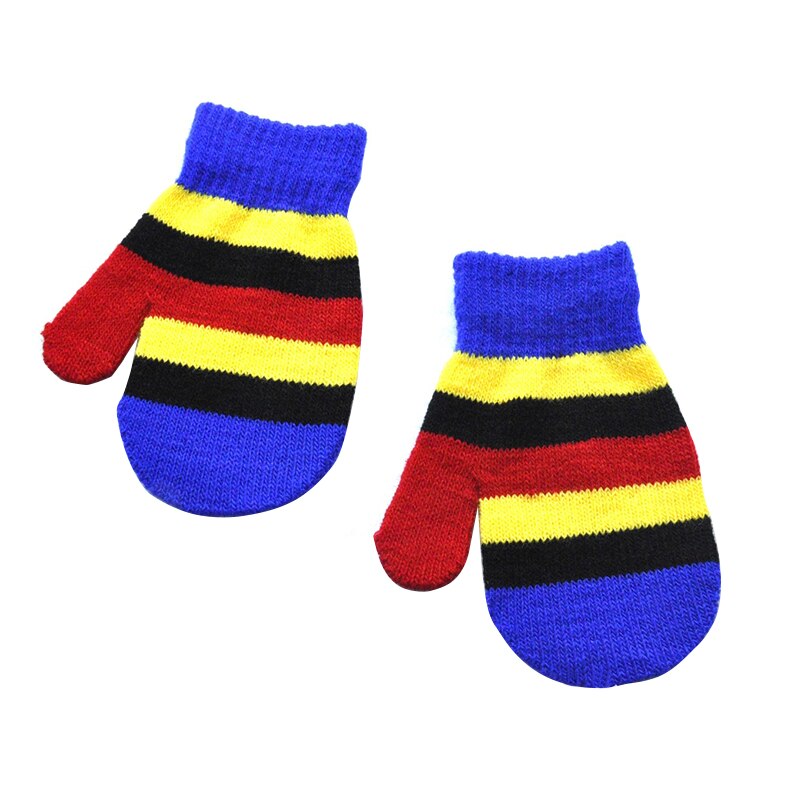 Balleenshiny Peuter Magic Stretch Zachte Gebreide Wanten Baby Jongens Meisjes Winter Handschoenen Kids Winter Handschoenen Wanten Voor 1-4Y: Blauw