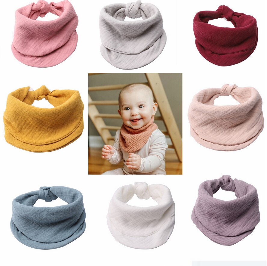 Musselin Blick Baby Lätzchen Neugeborenen Jungen Mädchen Spucktuch Bandana Baumwolle Kleinkind Schal Kleinkind Speichel Handtuch Schals unisex Baby Zeug