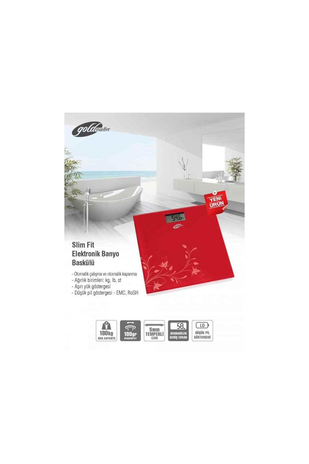 Goldmaster GM-7175R Badkamer Schaal Sili Fit