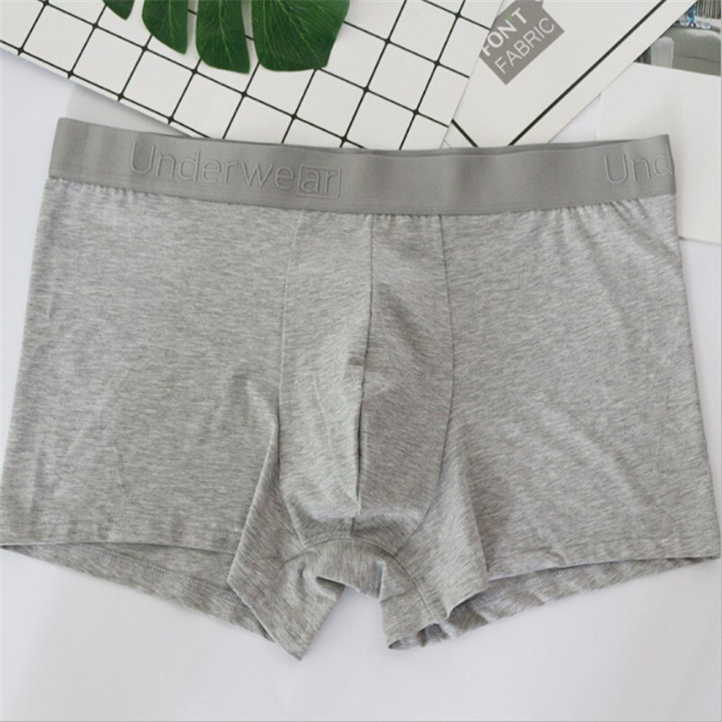 5pcs High Density Mens Cotton and Modal Underpants Durable and Washable Underwear Factory