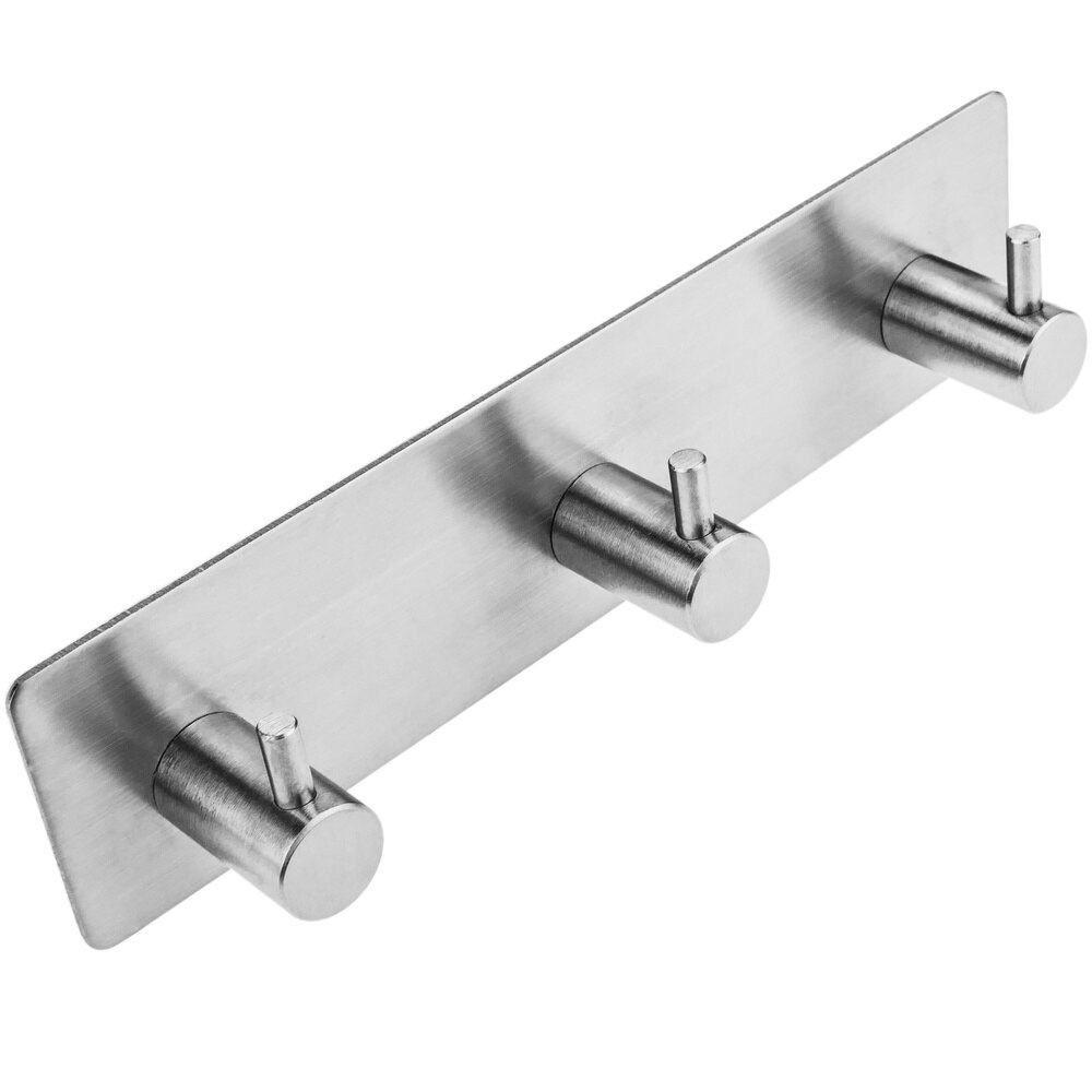 Primematik-Rvs Muur Kapstok. Kleerhanger En Handdoekenrek Met 3 Haak