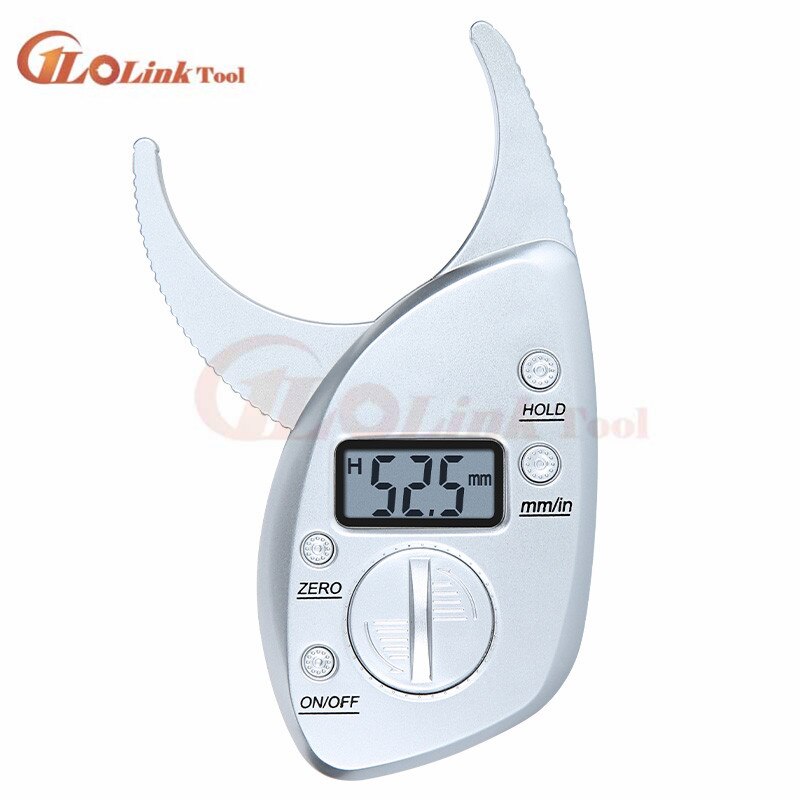 Medidor de grasa corporal, medidor de escalas, monitores de Fitness, analizador Digital de pliegues cutáneos, instrumentos de medición de adelgazamiento, medida electrónica de grasa: DigitalcaliperSliver
