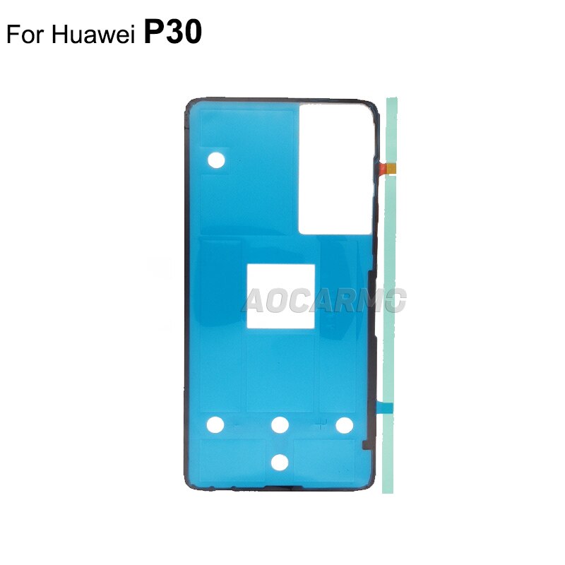 Aocarmo per Huawei P30/P30 Lite/P30 Pro coperchio batteria posteriore adesivo telaio porta posteriore colla nastro adesivo sostituzione: P30