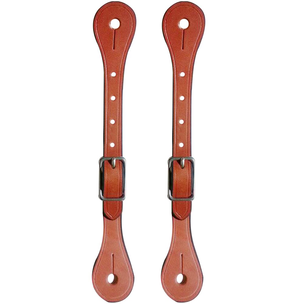 1 Paar Westerse Faux Leather Verstelbare Outdoor Training Legering Gesp Paardensport Apparatuur Beschermende Spur Strap Paardrijden