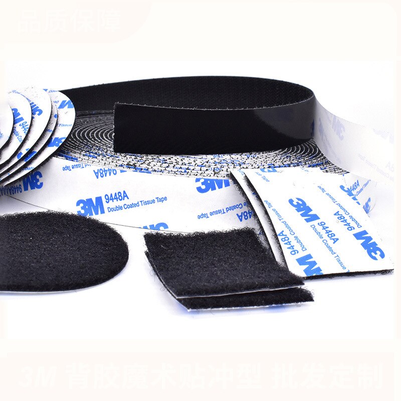 10PCS 3M Double-sided Adhesive Velcros Strong Self-adhesive Hook and Loop Tape nylon sticker velcros Glue for DIY fixing automob