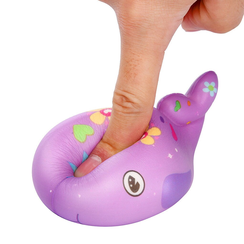 Kawaii Big Jumbo Whale Shape Squishy Slow Rising Toy for Relieves Stress Anxiety Attention toys #sx