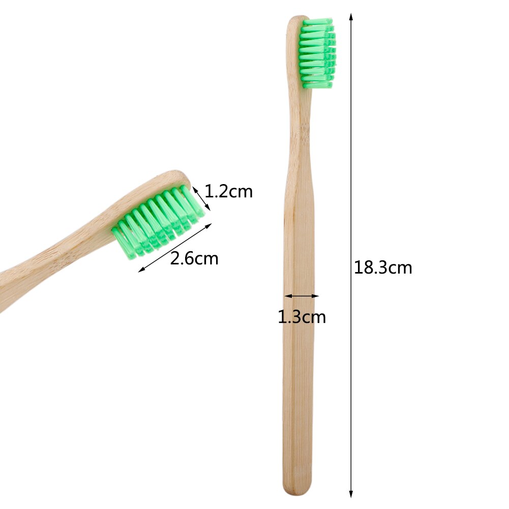 10pcs/set Eco Friendly Bamboo Toothbrush Medium Bristles Biodegradable Oral Care Adults Teeth Cleaning travel Toothbrushes