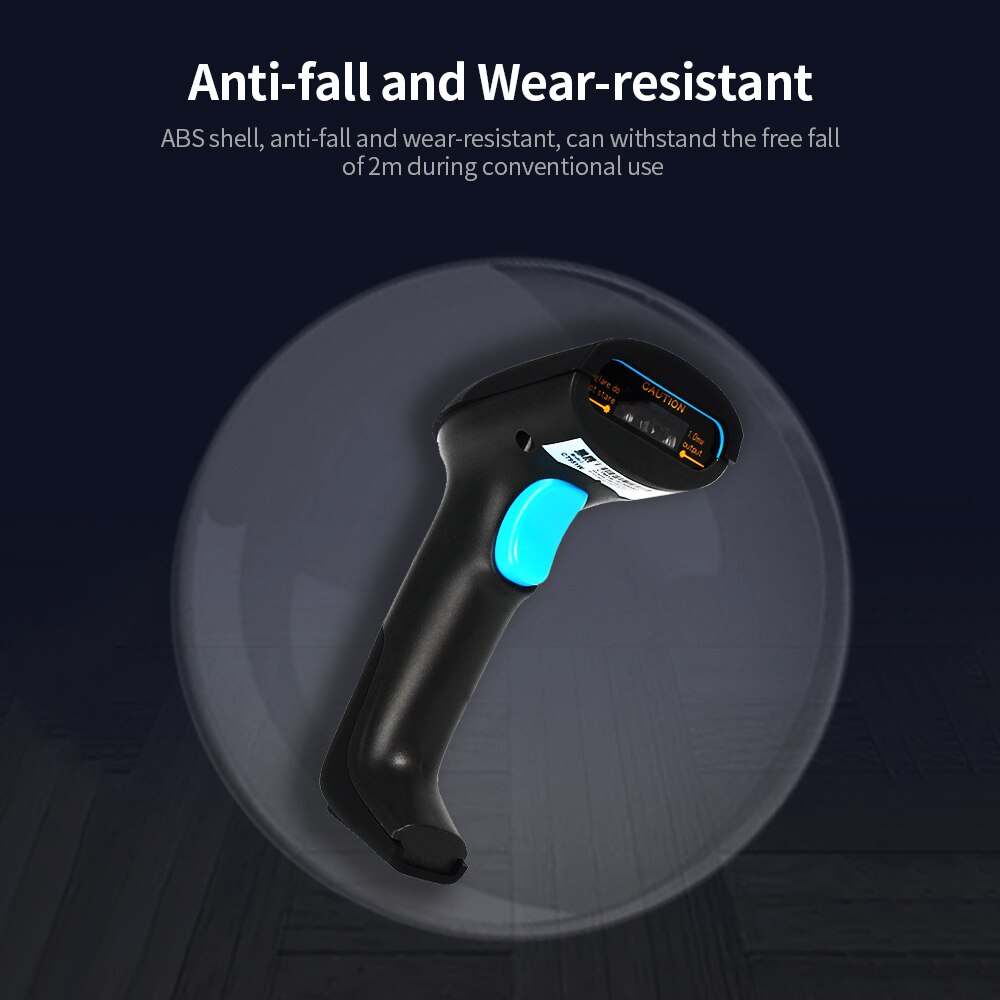 Cdd Code Reader Handheld Wirelress Barcode Scanner 2.4G Draadloze Bt Wired Drie-In-een Scanner High-snelheid Voor Supermarkt Winkel