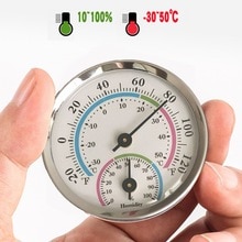 Indoor Hygrometer Thermometer Measure Mini Offices Outdoor Round Small