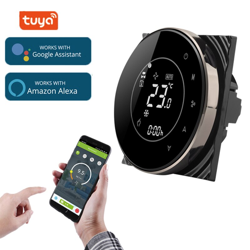 Smart Wifi Thermostat 4 Pipe For Air Conditioning Fan Coil,Digital Programmable Room Thermostat - View #5