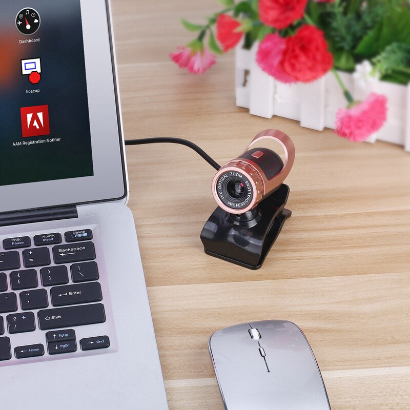 480P HD Computer Camera USB Webcam with Microphone for PC Laptop Desktop