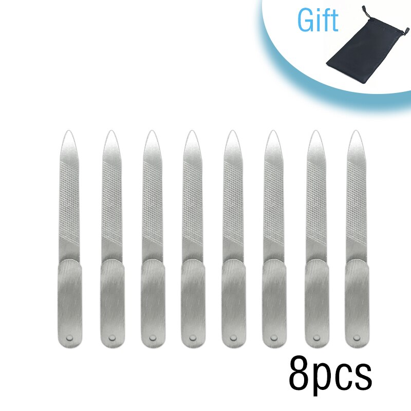 Cortaúñas para manicura y pedicura, tijeras profesionales para cutículas, pinzas para uñas encarnadas, herramienta de corrección de Podología: 8 pc Nail Files
