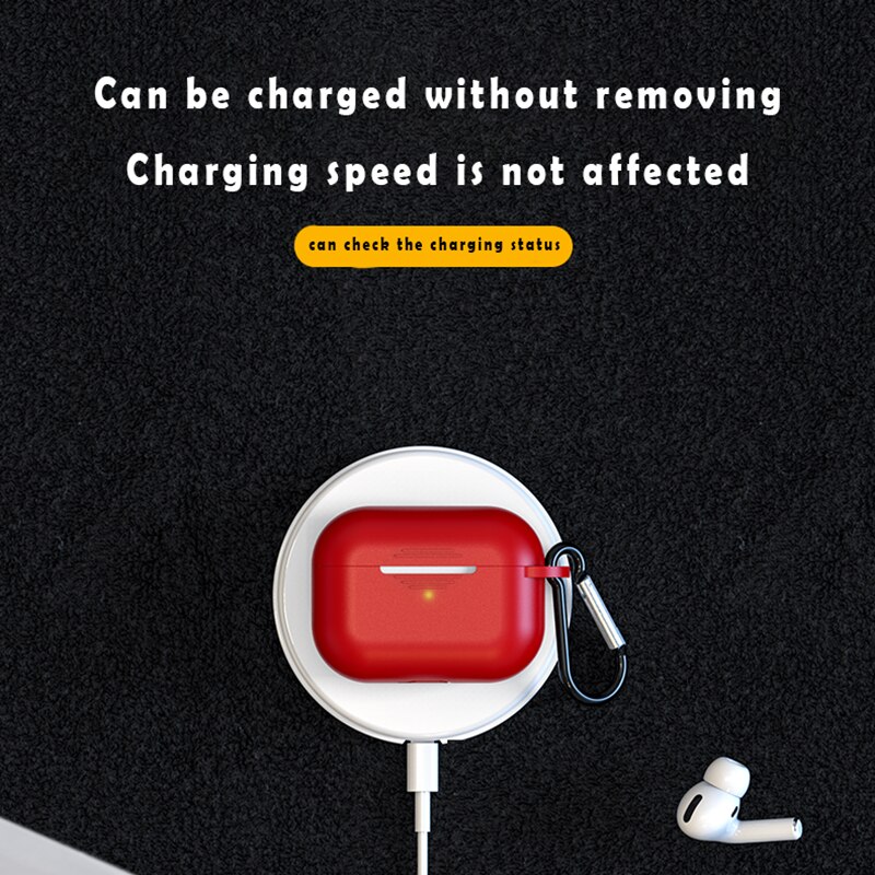 Silica Gel Case For Airports Pro Candy Color Bluetooth Wireless Earphone Cover For Airports Pro Cover Headphone Charging Coque