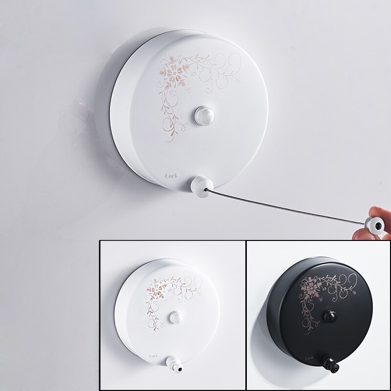 Stainless Steel Wall Hanger Retractable Indoor Clothes Hanger Magic Drying Rack Towel Rack Retractable Clothesline clothes dryer