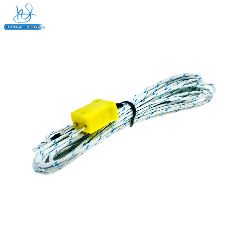 K-type temperature sensing probe instrument temperature measurement line 1/2/5 meter surface thermocouple probe sensing line