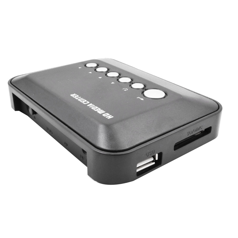 Mini-mediaplayer-center mit  hd1080p stunden, .264 mkv-dateien und hdd-anschluss (hdmi-kompatibel/av/vga/usb/sd/mmc (eu-stecker))