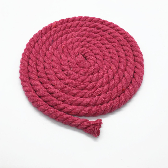 5 metros 10MM 3 partes retorcidas 100% cordones de algodón coloridos/cuerda para bolsa decoración del hogar accesorios textiles DIY: Multicolor