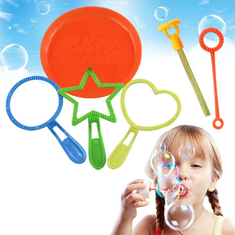 6 Stks/set Blazen Bubble Zeep Gereedschap Speelgoed Bubble Sticks Set Bubble Blower Machine Outdoor Bubble Speelgoed Voor Kids Kinderen Dag