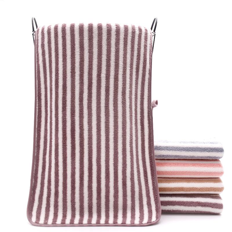 Gestreepte badhanddoeken voor volwassenen, zachte absorberende handdoeken van polyester, handdoek voor thuis, familiebadhanddoeken, handdoeken voor in de badkamer: 10